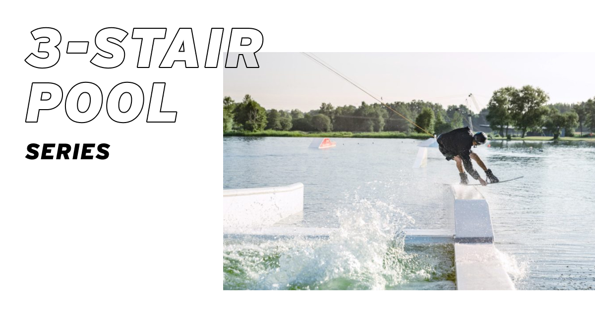3-Stair Pool Series - Start a pool party - UNIT Parktech